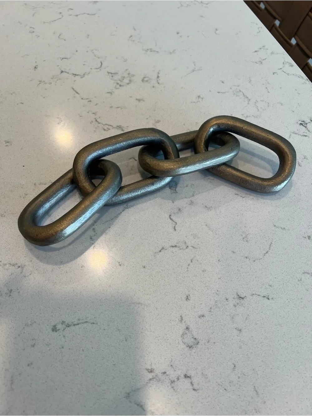 Decorative Metal Chain Accent - Aged Gold color